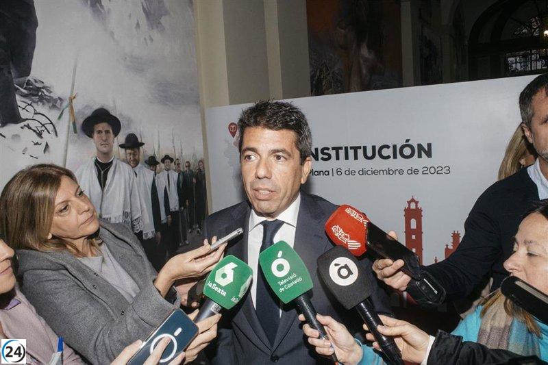 Mazón afirma que Morant está en proceso de buscar avales y le desea suerte para liderar el PSPV.