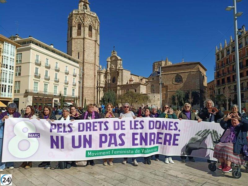 Valencia se tiñe de feminismo y reivindicación este viernes con motivo del Día de la Mujer