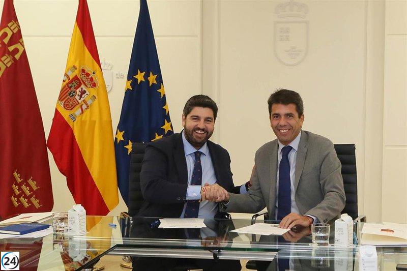 Mazón y López Miras unen fuerzas para reclamar recursos hídricos para Valencia y Murcia