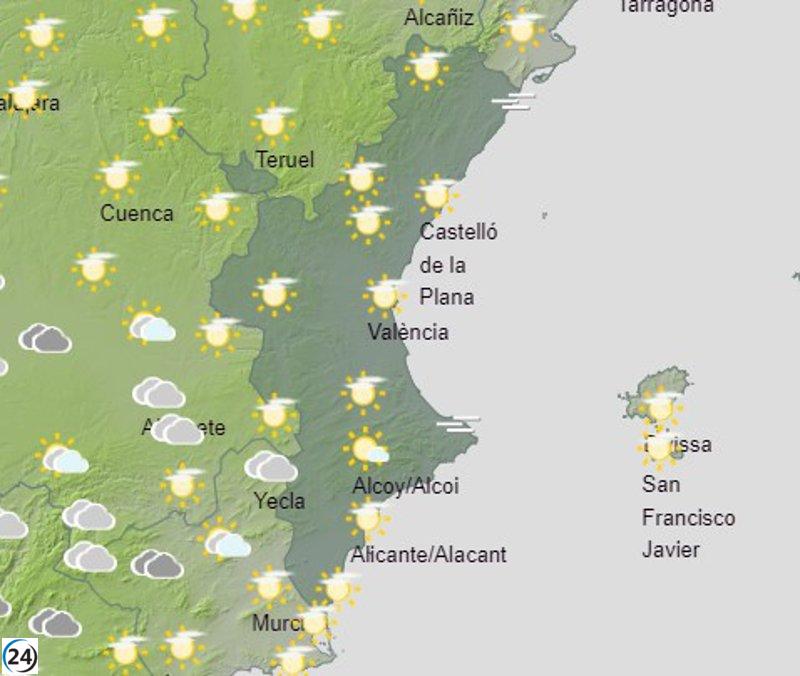 Nieblas persistentes en Valencia y Castellón para este sábado con escasa nubosidad.