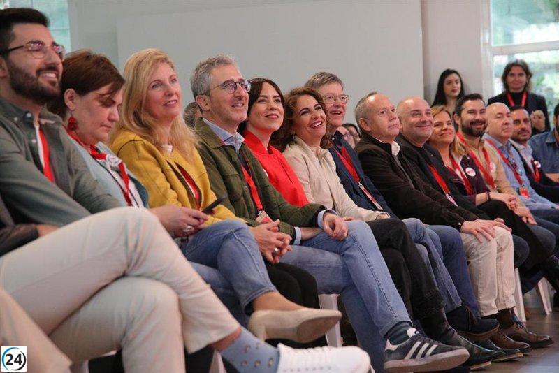 Morant elegida secretaria general del PSPV antes de anunciar su equipo ejecutivo.