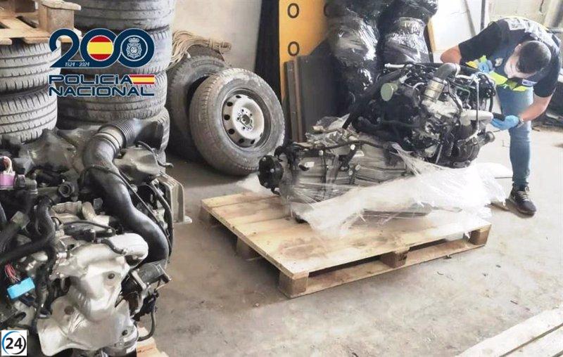 Cuatro detenidos en Turís por comercio ilegal de piezas de vehículos robados a nivel internacional