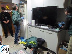 La Guardia Civil arresta a 9 sospechosos y cierra 3 puntos de venta de droga en Alicante.