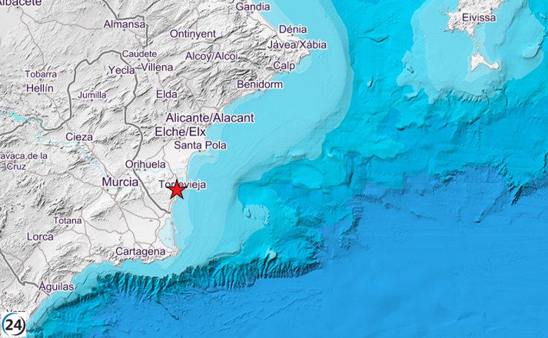 Pequeño terremoto sacude Torrevieja con intensidad de 2,2