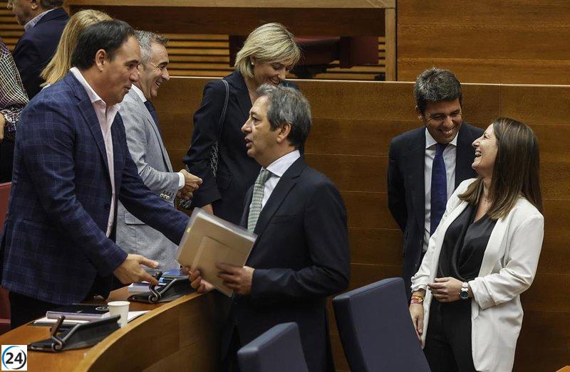 PP y Vox aseguran la victoria al rechazar las enmiendas a la totalidad de las leyes de Libertad Educativa, À Punt y Antifraude.