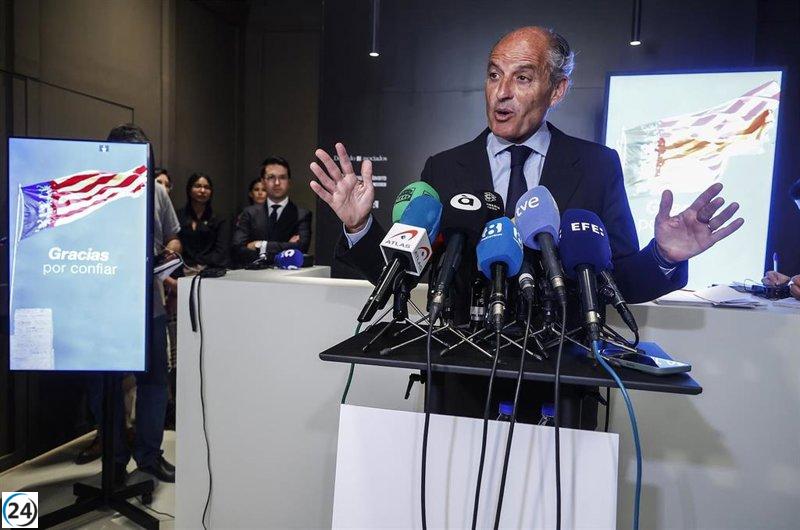 Camps asegura que el PP le tendrá en cuenta: 