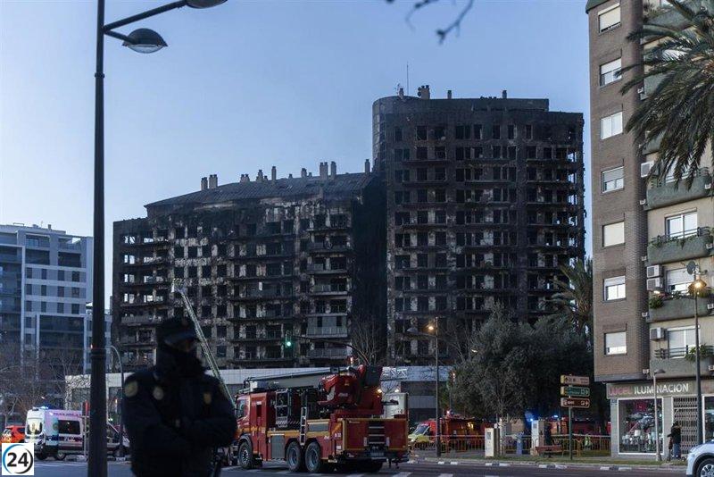 Informe pericial confirma que el edificio incendiado en Campanar podrá ser rehabilitado.