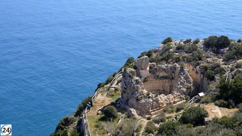 Trágico fallecimiento de un excursionista en el Castillo de la Granadella de Xàbia.