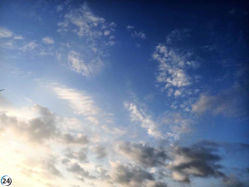 Clima nuboso con posibles chubascos en Castellón para comenzar la semana en la Comunitat Valenciana.