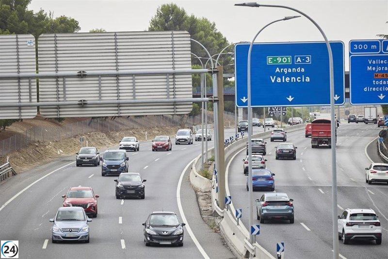 Choque entre cuatro vehículos dificulta tráfico en la A-7 de Puçol durante operación retorno.