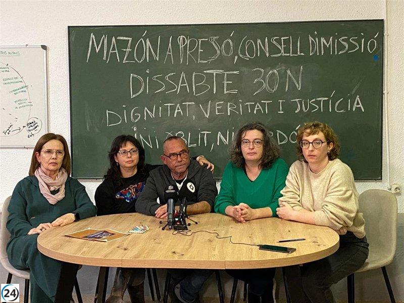 Organizaciones organizan protestas masivas para exigir cuentas al Consell por su inacción tras la dana.