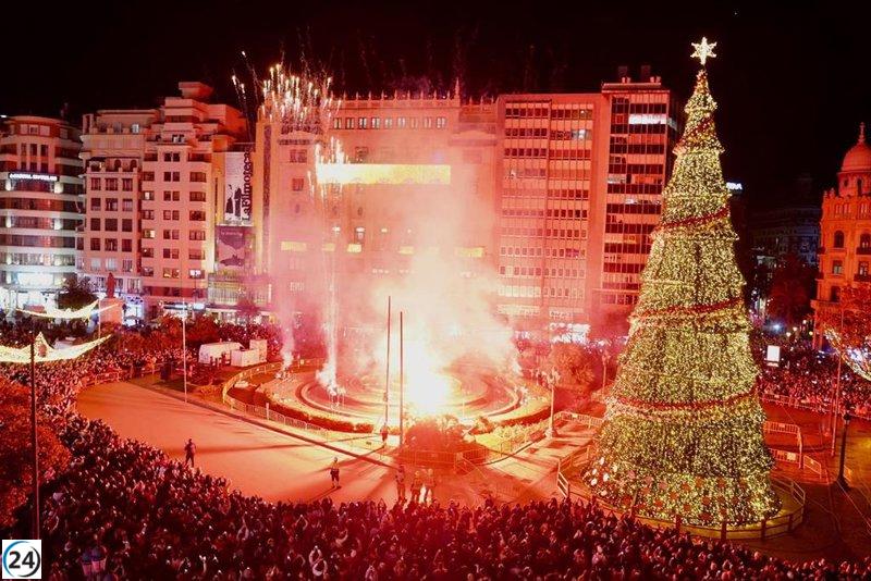 València convoca a la unidad solidaria en el encendido navideño en homenaje a las víctimas de la dana.