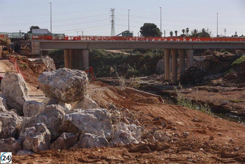 La Generalitat estima que el puente de la CV-403 estará rehabilitado a finales de febrero, tras cuatro meses de daños por la dana.