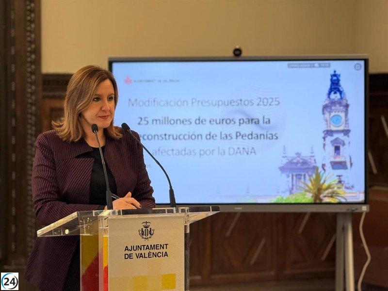 Catalá destina 25 millones del presupuesto municipal a la recuperación de pedanías de València golpeadas por la dana.