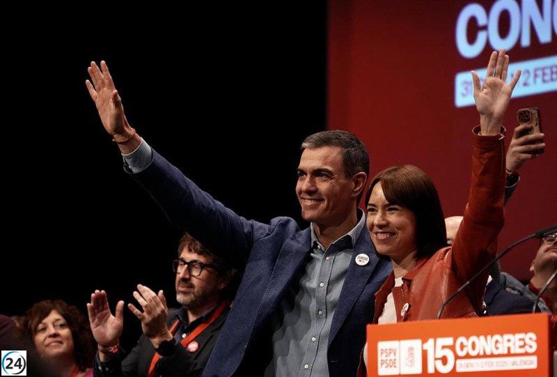 Sánchez asegura que los valencianos llevarán a Mazón a su hogar y a Morant a la Generalitat en las elecciones.