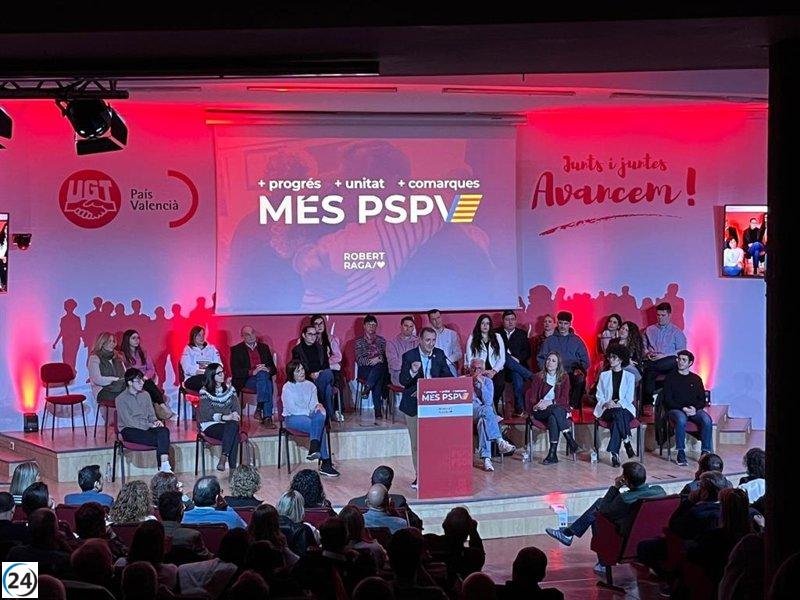 Raga defiende la lealtad a Morant y propone fortalecer a las comarcas en el PSPV de Valencia.