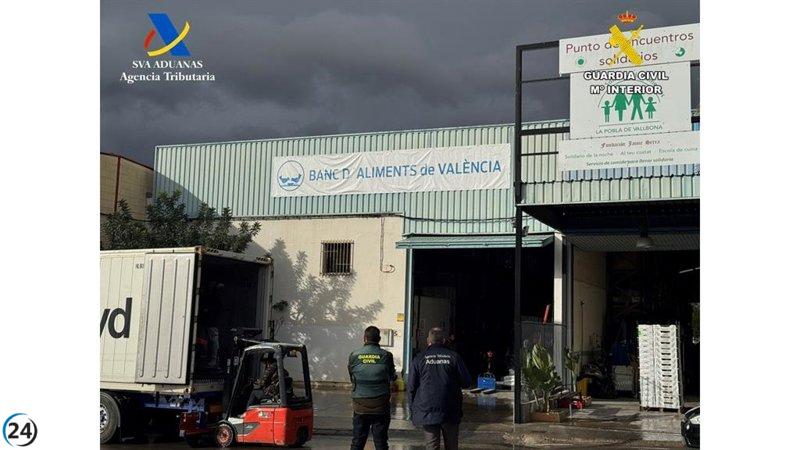 Descubiertos más de 300 kilos de cocaína en contenedor en el Puerto de València.