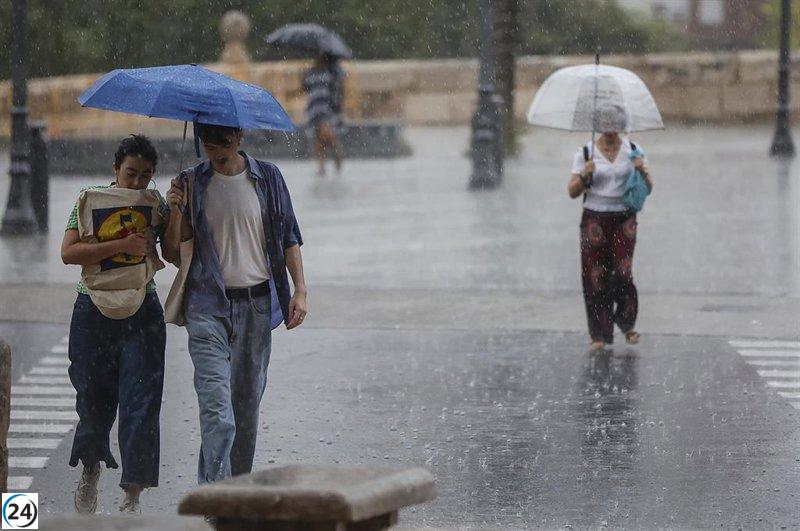 Alerta amarilla en la Comunitat: pronóstico de lluvias y nevadas en el norte interior.