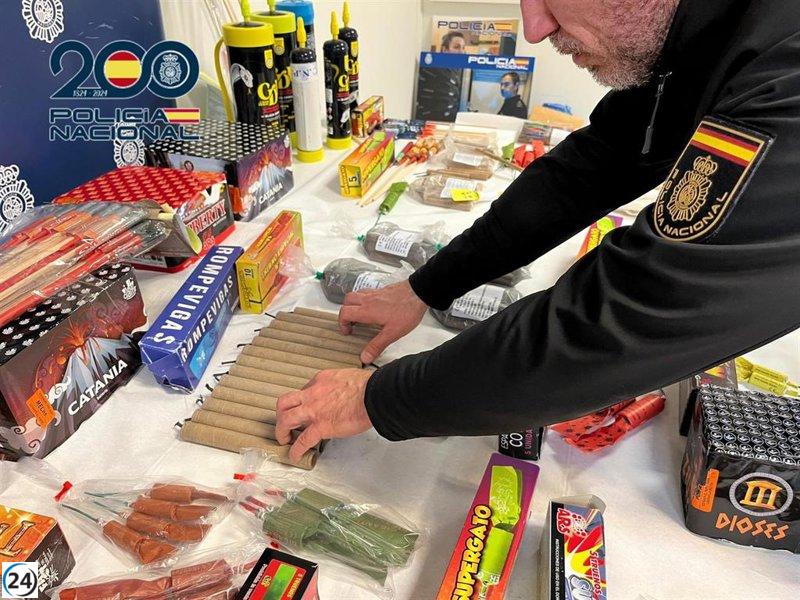 Doce arrestos en Valencia por el uso peligroso de explosivos caseros.