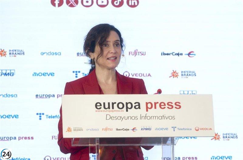 Ayuso solicita apoyo a Sánchez y respalda el acuerdo con Vox: 