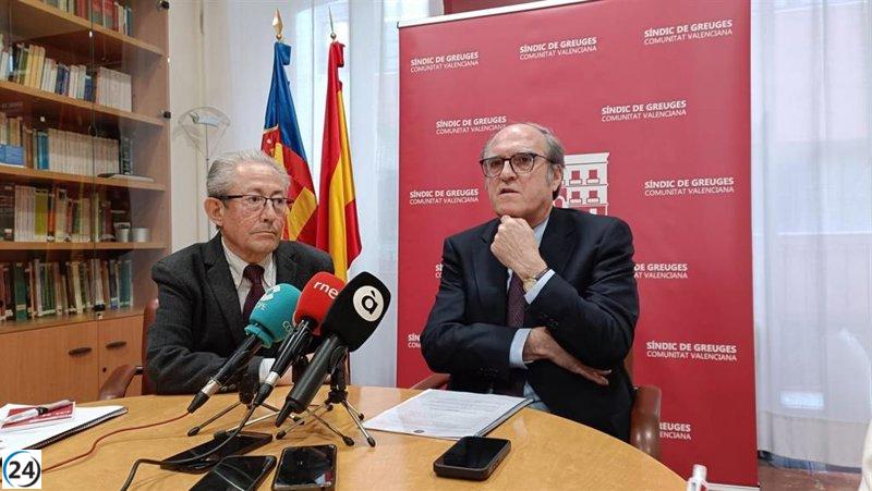 Defensor del Pueblo pide al Gobierno y al Consell crear una comisión para coordinar la reconstrucción tras la inundación.