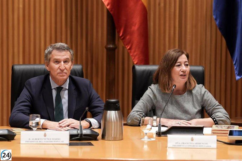 El PSOE ajusta el Pleno del Congreso para facilitar la asistencia del PP a la cumbre del PPE en Valencia.