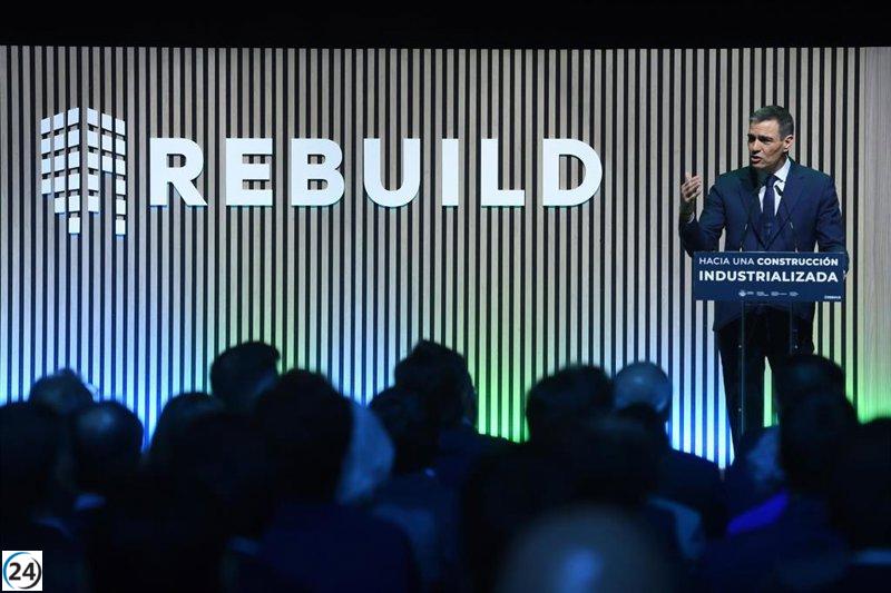 Sánchez presenta un nuevo proyecto para impulsar la industria de la construcción en el Puerto de València.