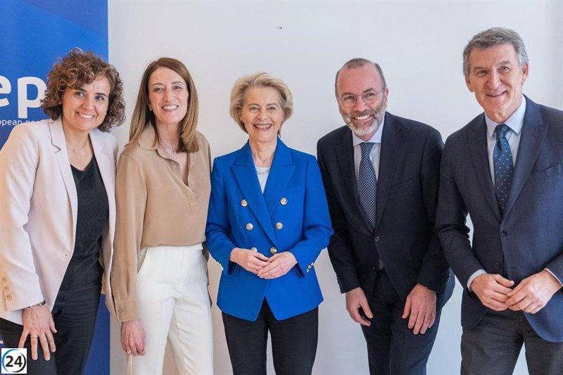 Feijóo refuerza su liderazgo en el PPE durante el congreso de Valencia con un discurso inaugural de Mazón.