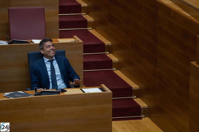 Les Corts dan luz verde a los presupuestos de la Generalitat para 2025, los segundos de Mazón, respaldados por PP y Vox.