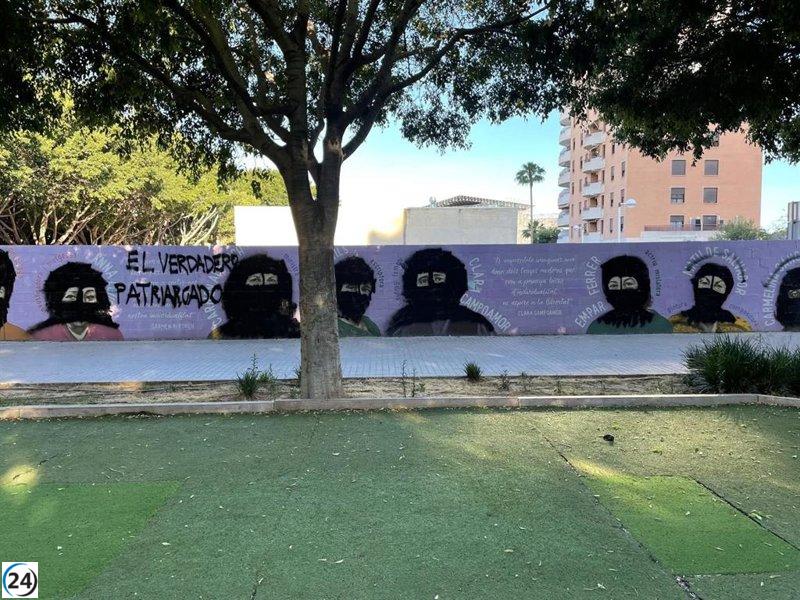 El PSPV presenta denuncia a la Fiscalía por vandalismo en mural feminista de Mislata.