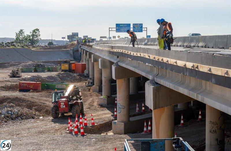 Cortes de tráfico en Valencia por reparaciones en los viaductos de la A-3 y A-7.