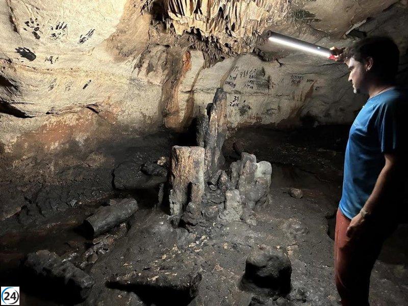Descubren más de cien estructuras antiguas en la Cova de les Dones, Millares.