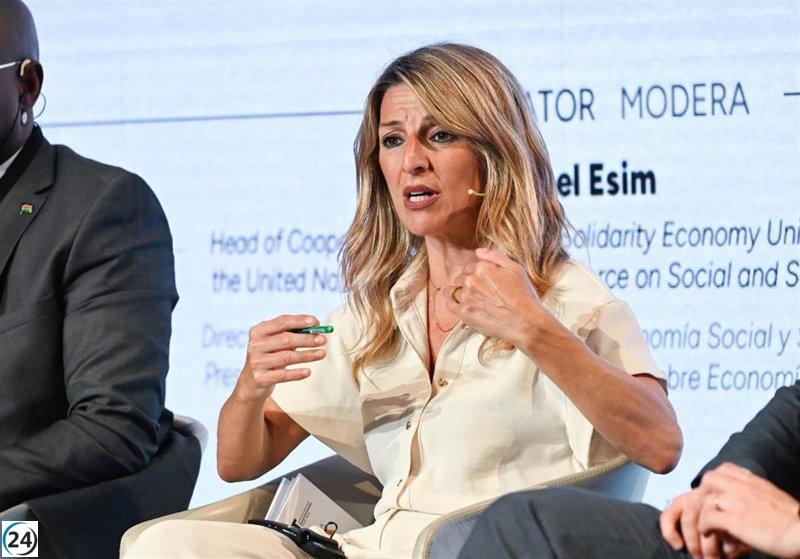 Yolanda Díaz optimista sobre un pacto que solucione la crisis con Compromís.