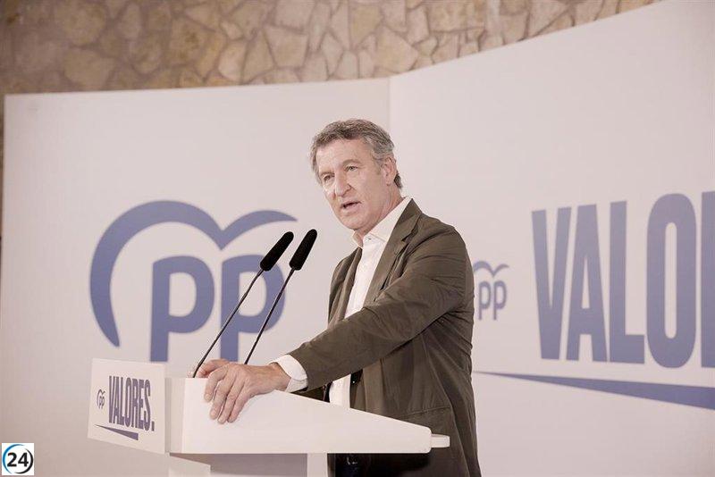 Feijóo denuncia el estrangulamiento económico de Sánchez a la Comunitat y aplaude el visto bueno a los presupuestos del Consell.