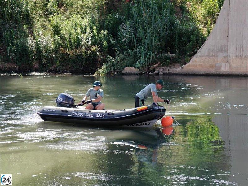 Cuarta búsqueda en el Júcar: La Guardia Civil reanuda las labores en Algemesí por un desaparecido en la dana.