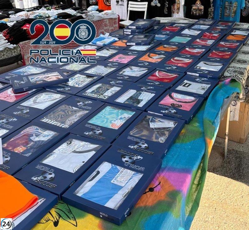 Desarticulan en Dénia una red de falsificación: 17 arrestos y 1.300 productos ilegales confiscados.