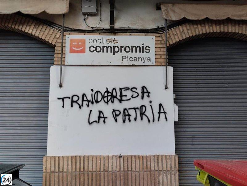 Compromís alerta sobre ataque a su local en Picanya.