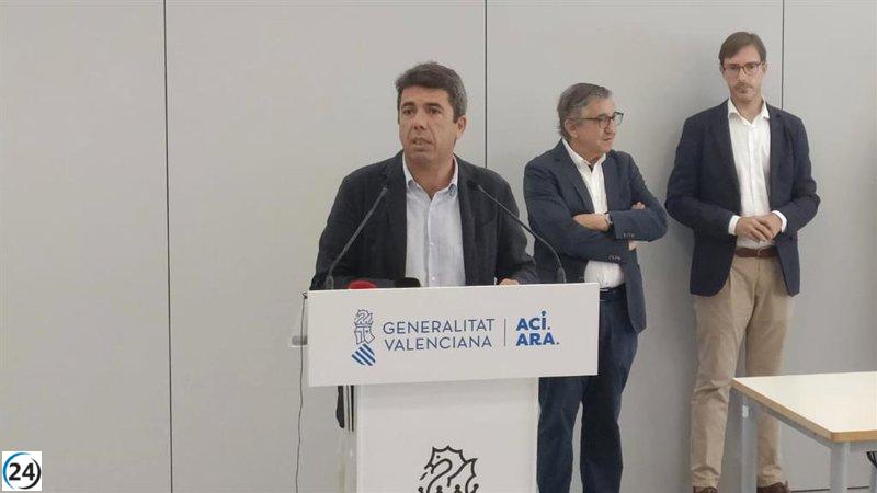 Mazón elogia la Oficina de Reconstrucción de Ucrania y critica al Gobierno por no establecer una similar tras la dana.