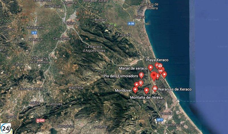 Muere un octogenario en la playa de Xeraco.