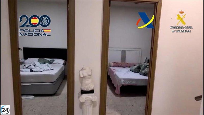 Desmantelan red de prostitución y rescatan a 162 mujeres en España.