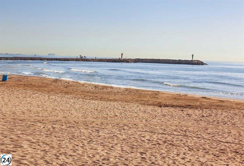 Cierre temporal de la playa de Port Saplaya en Alboraia por problemas de contaminación.