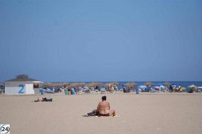 València experimenta otra noche calurosa con mínimas superiores a 26ºC.