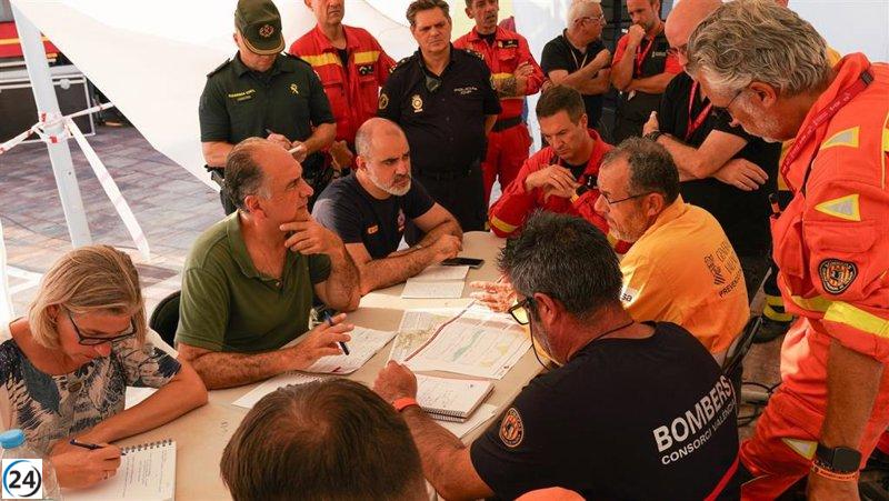 El incendio de Teresa de Cofrentes se encuentra bajo control, mientras que el de Cofrentes ha sido estabilizado.