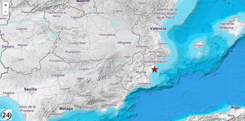 Terremoto de 2.1 grados percibido en Santa Pola.