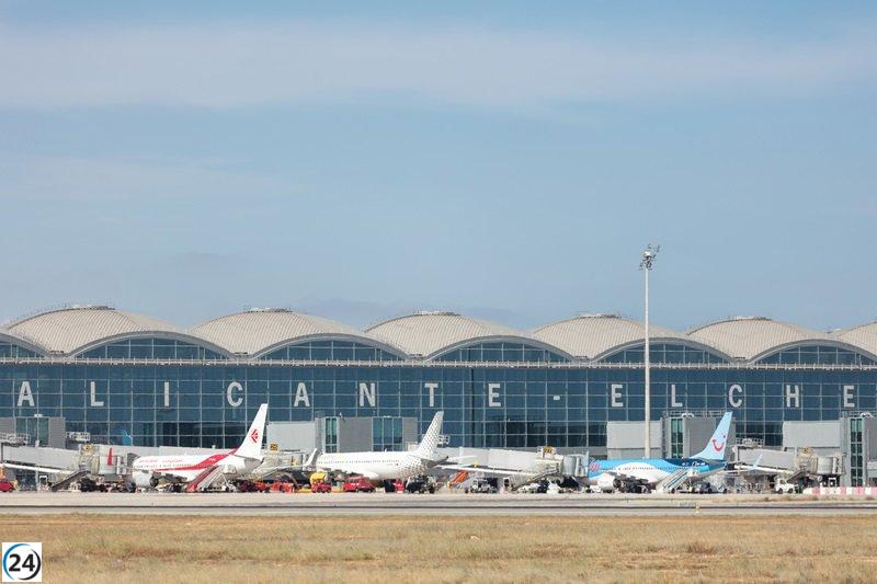 Mal tiempo provoca redirección de vuelo de Roma a Alicante tras prolongada espera sobre Valencia.