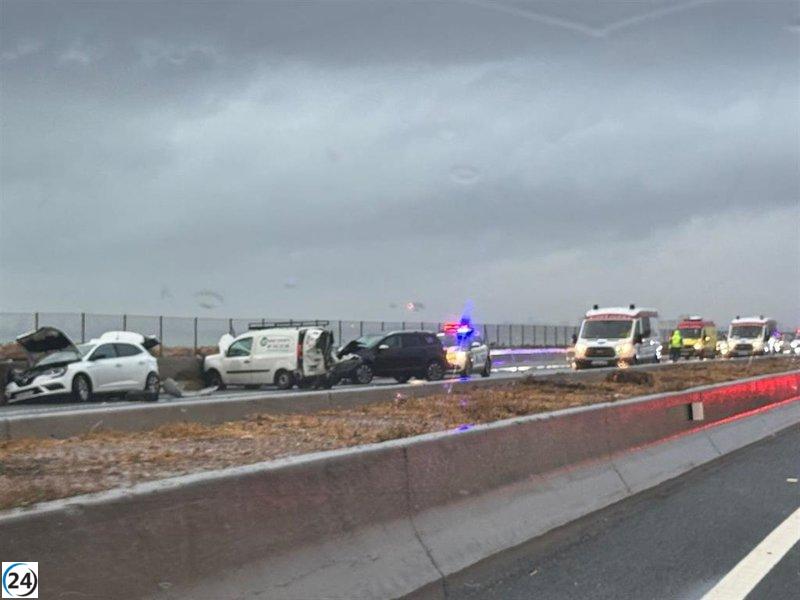 Trágico choque múltiple en la V-21 deja un muerto en Albuixech.
