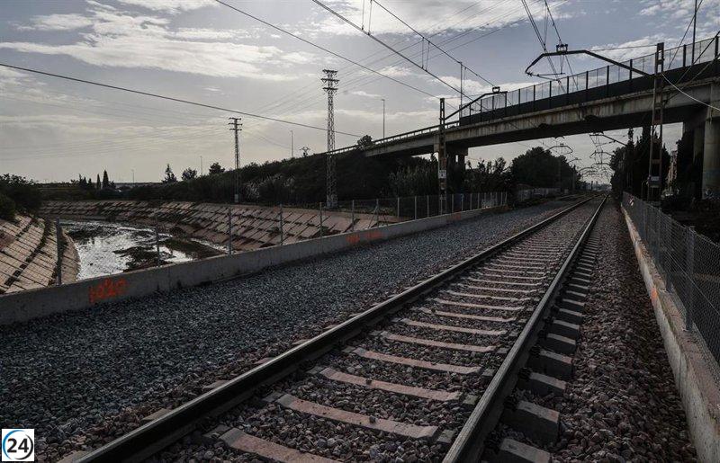 Lluvias intensas en Valencia ocasionan interrupciones en trenes de Cercanías C1, C2 y C3.