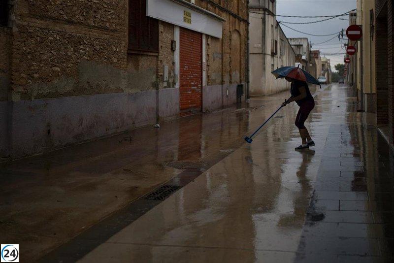 Adif restablece el Corredor Mediterráneo a las 20 horas tras la tormenta Alice.