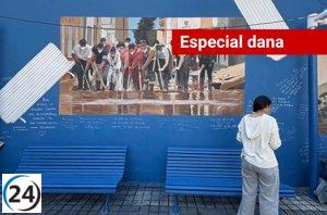 Comunidades de la DANA rinden homenaje con murales y monumentos en el aniversario de la tragedia.