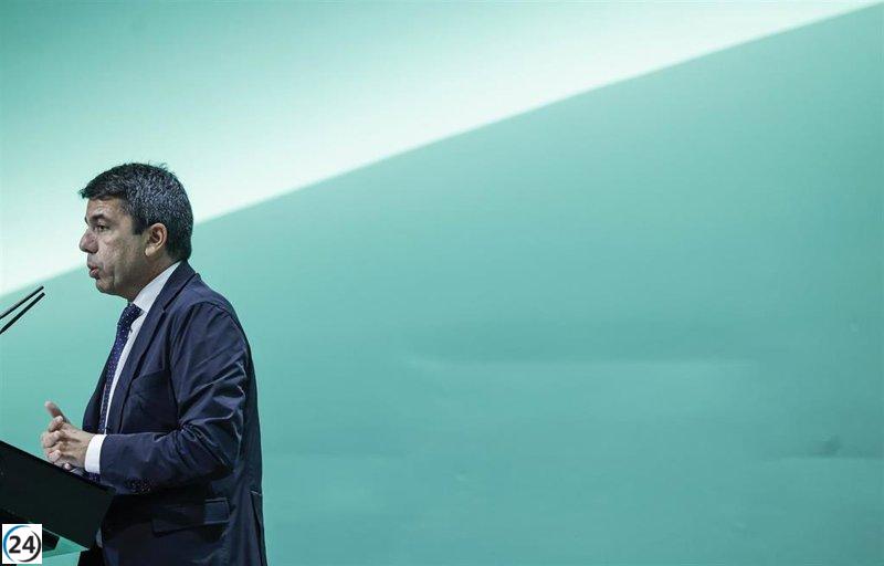 Mazón ofrece una declaración institucional este lunes a las 9:00 horas.